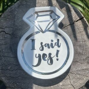 Slant Collections Novelty Ceramic "I said yes!" Trinket Dish